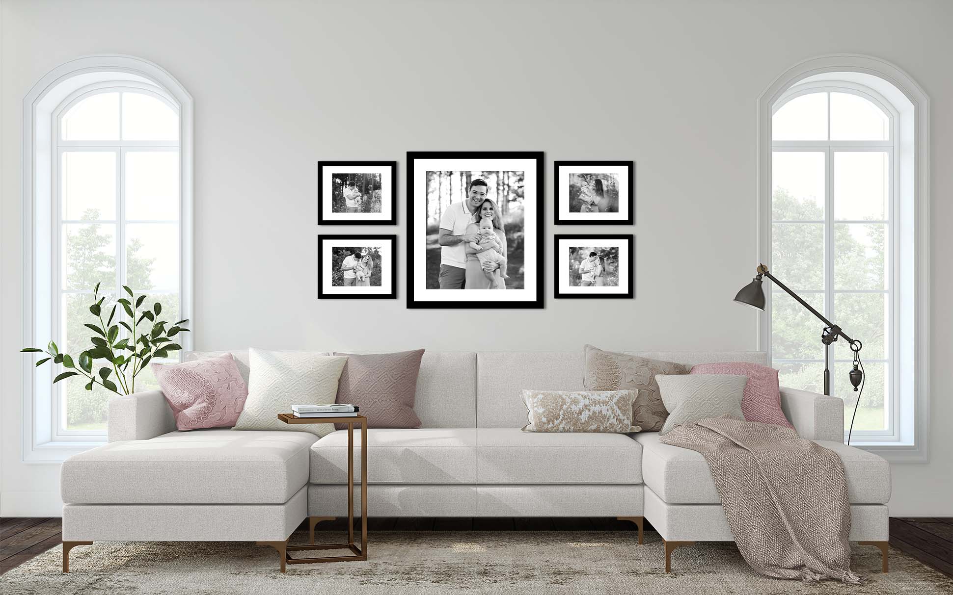 Megan Papachristou Photography wall art living room gallery wall