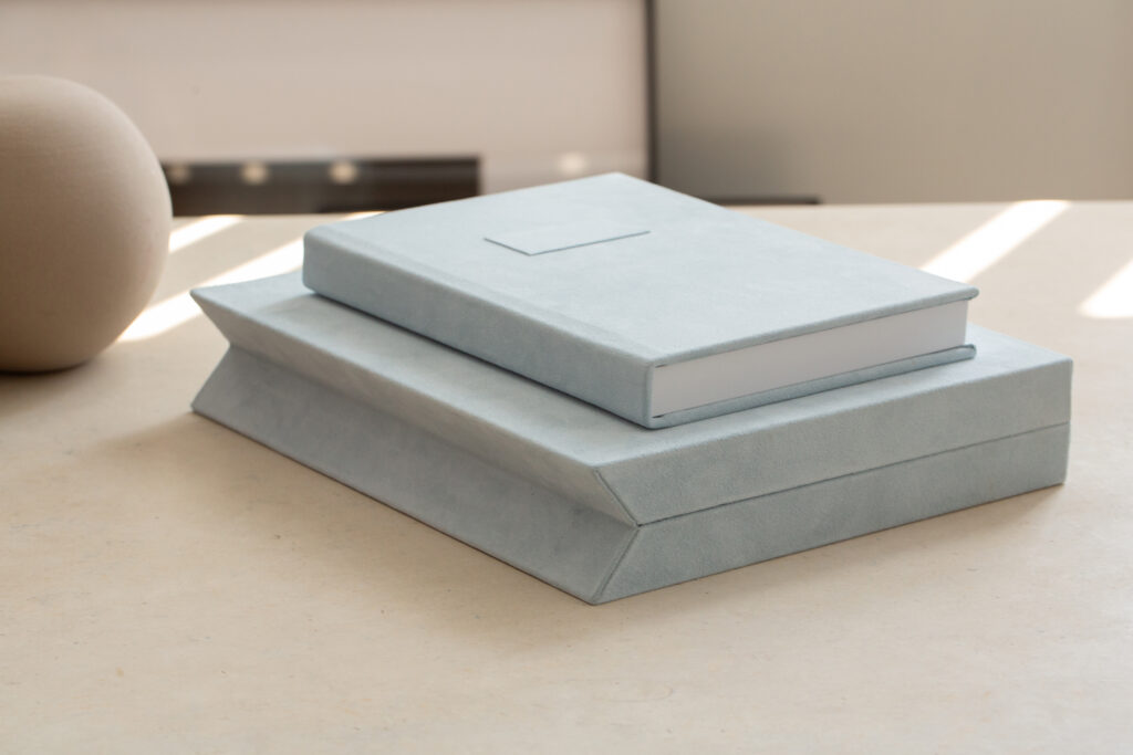 Heirloom album custom designed by Milwaukee photographer Megan Papachristou